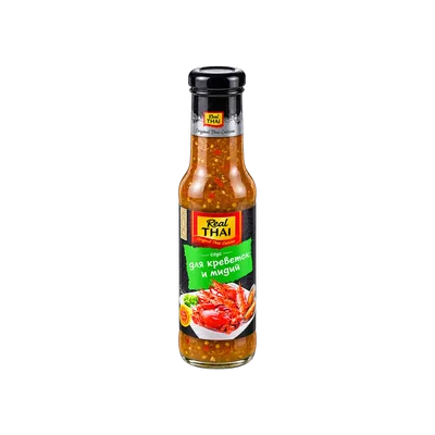 Соус острый для креветок и мидий 315гр, ст/б, REAL THAI 