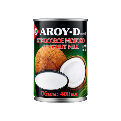 Кокосовое молоко 400мл, ж/б, AROY-D